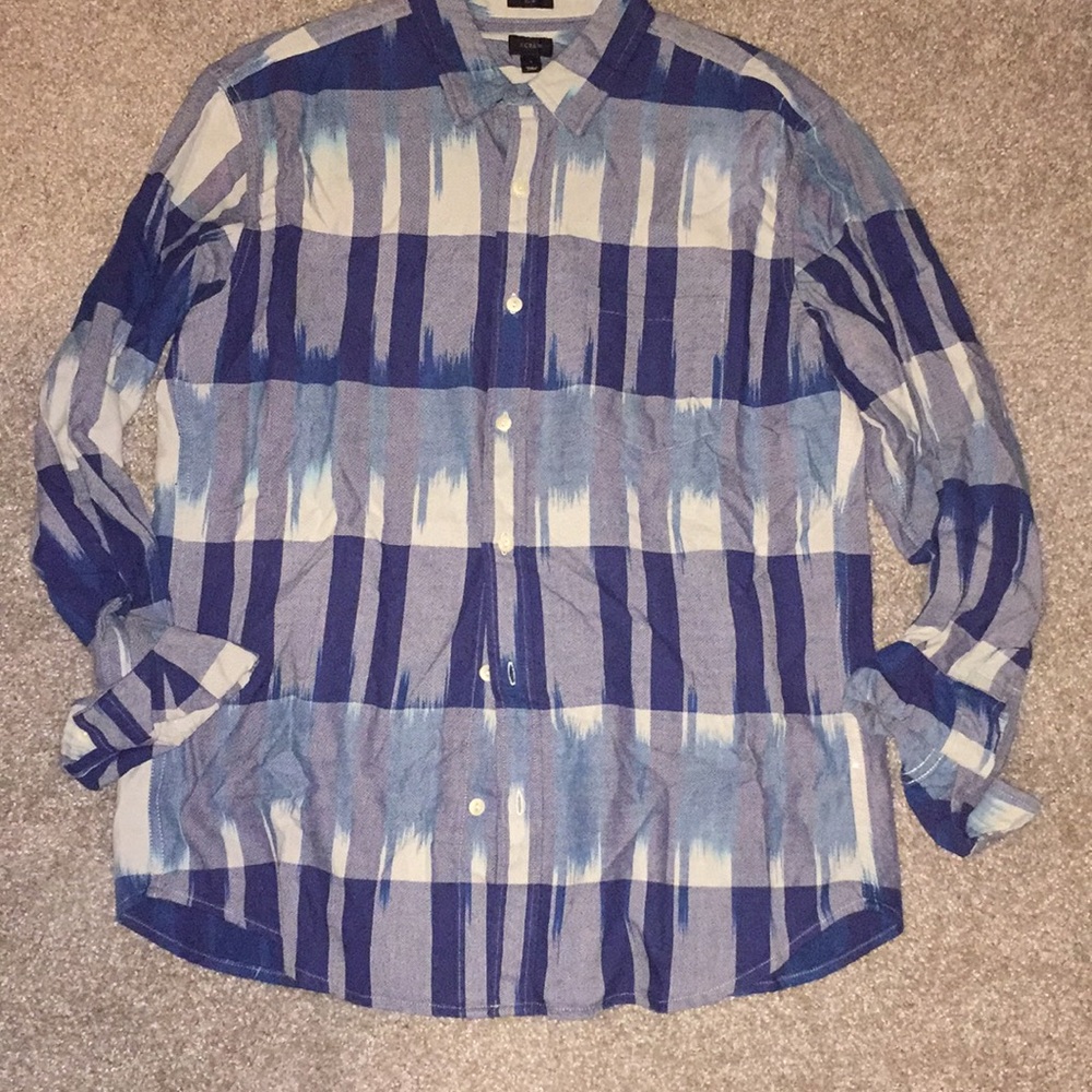 J crew men's slim button up shirt western